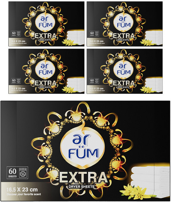 아로퓸 시그니처 드라이시트 허니드 엑스트라향 본품, 60개입, 5개