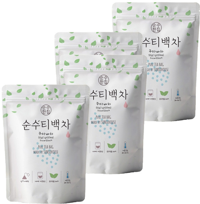 순수한집 구아바잎차 삼각티백, 1g, 50개입, 4개