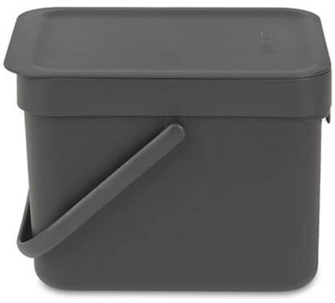 brabantia 分類垃圾桶 6公升, 黑色