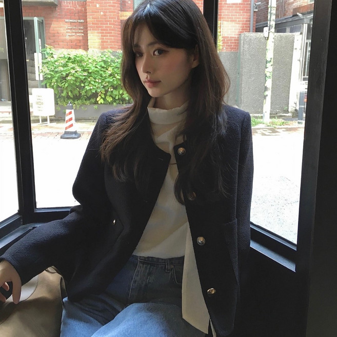 MIND BRIDGE 女款粗花呢夾克 MZJK6211