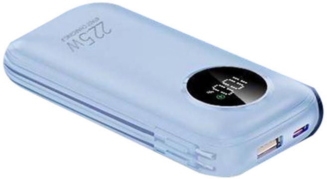 고속충전 22.5W 삼성 아이폰 보조배터리 10000mAh, CK-013, 블루민트