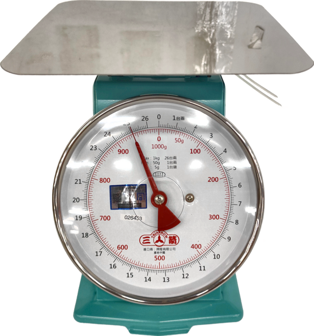 TRIARROW 三箭牌 營業用小型秤, HI-1005TC, 1kg, 銀色 + 白色 + 綠色