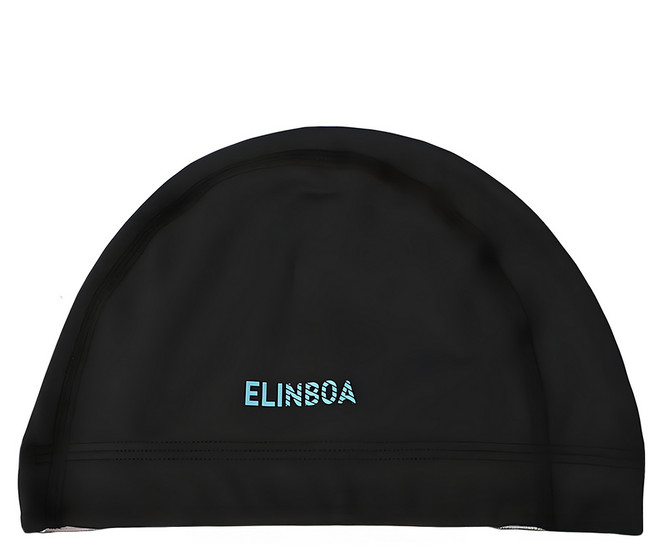 ELINBOA 兒童/青少年泳帽, 黑色的, 1個