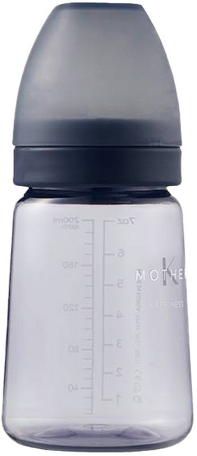 MOTHER-K 精粹極簡PPSU奶瓶 不含奶嘴, 夜幕藍, 180ml, 1個