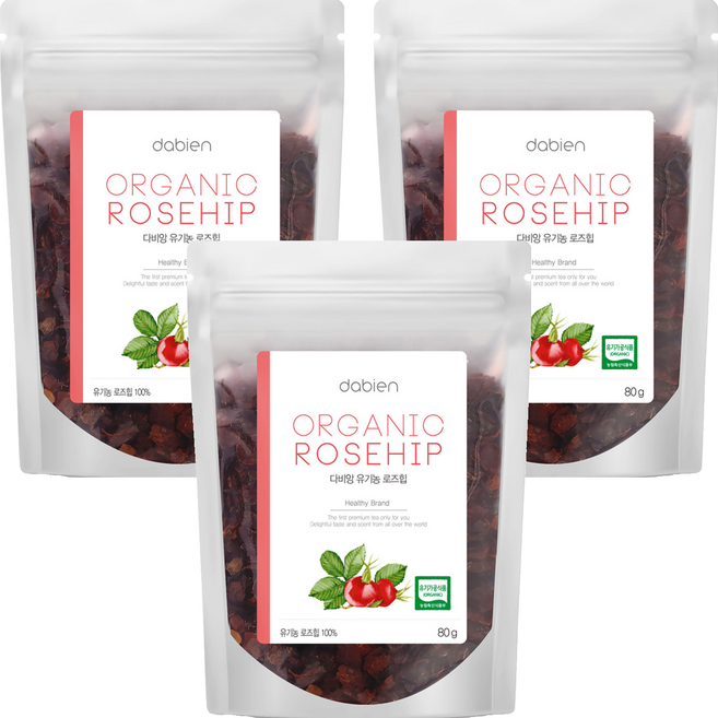 다비앙 유기농 로즈힙, 80g, 3개, 1개입