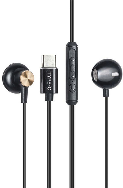 RASTO 黑爵士Type-C磁吸入耳式耳機, RS32, 黑色