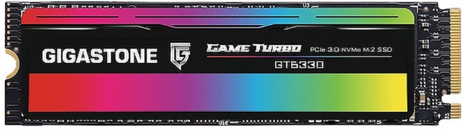 GIGASTONE 立達 GAME TURBO PCIe Gen3 M.2 SSD 讀取速度達3400MB/s, 500GB, 多色, 1個
