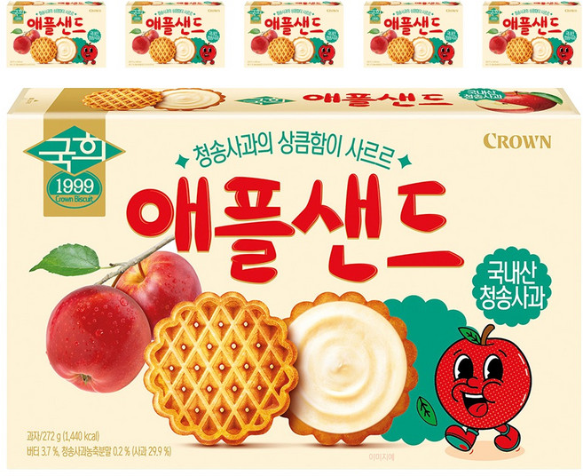 크라운 애플샌드, 272g, 6개