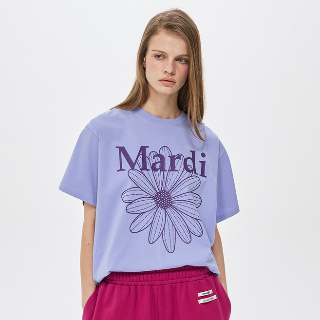 Mardi Mercredi 女款 Flower Mardi 棉質 T恤