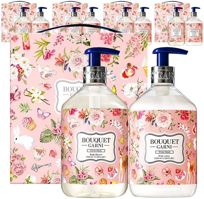 부케가르니 바디케어 2종 세트 화이트머스크, 5세트