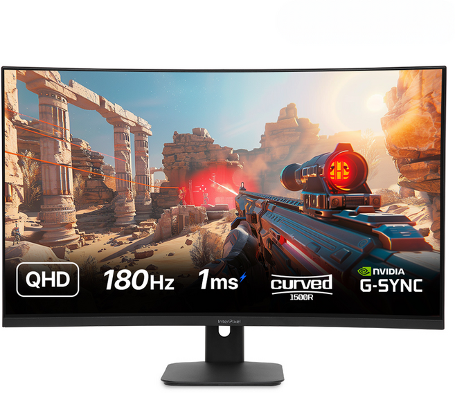인터픽셀 QHD 180Hz 커브드 게이밍 모니터, 80.01cm, IPQ3245 PLUS(무결점)