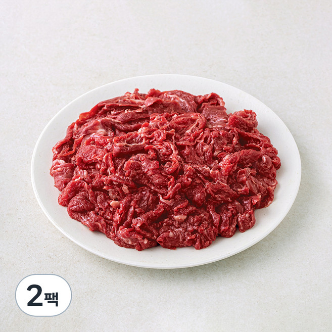 농협안심한우 정육 1등급 불고기용 (냉장), 300g, 2팩