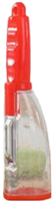 데일리픽 껍질먹는 안전 채칼, 레드, 1개