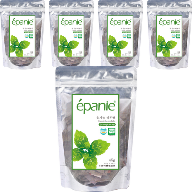 에빠니 유기농 레몬밤 티백, 1.5g, 30개입, 5개