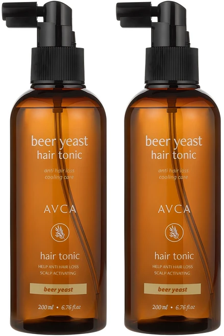아브카 두피케어 탈모증상완화 맥주효모 헤어토닉, 200ml, 2개 - 쿠팡