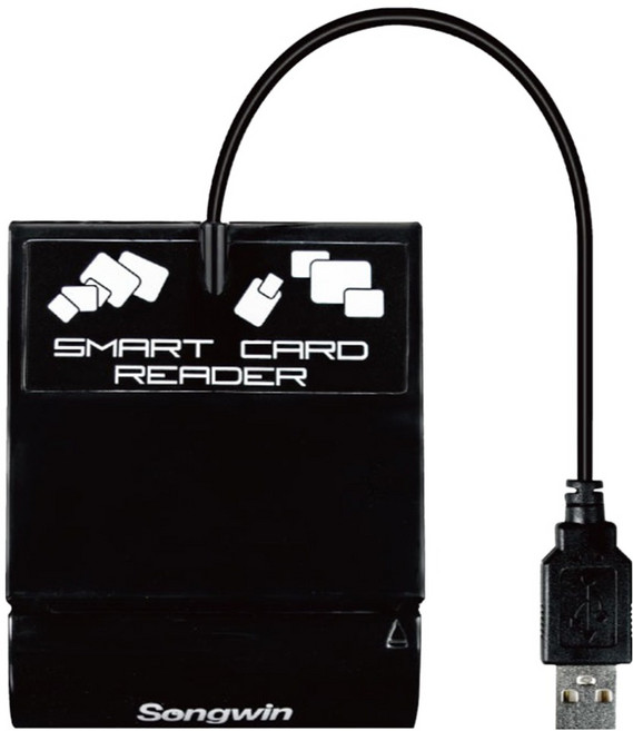 Songwin 尚之宇 ATM晶片讀卡機 8.77 x 2.2cm, CI-693-BK, 1盒