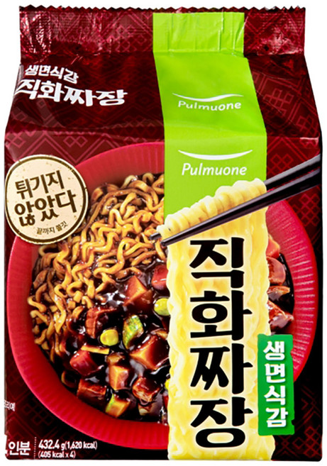 생면식감 직화짜장 108.1g, 4개