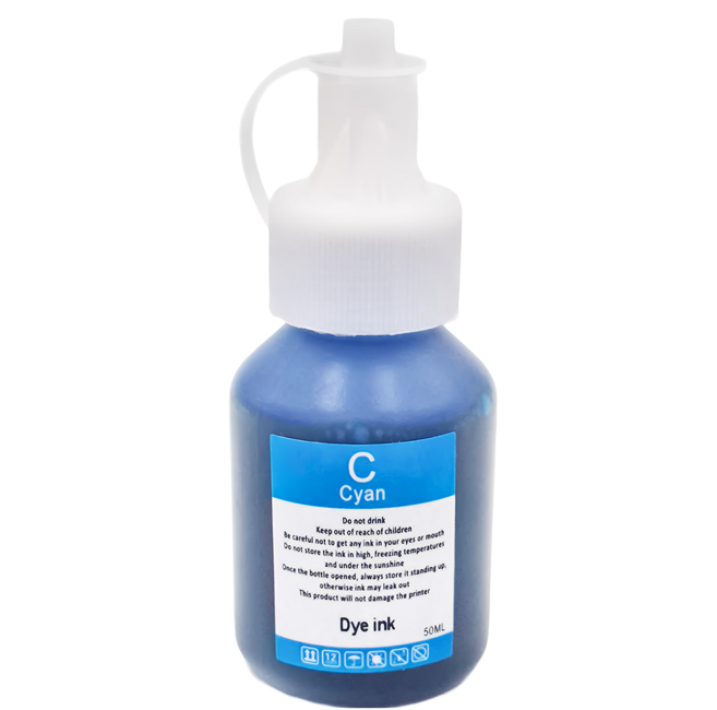 NEXTPAGE 台灣榮工 BT系列專用 Dye Ink 可填充染料墨水瓶 適用於 Brother 印表機 50ml, 藍色, 1瓶