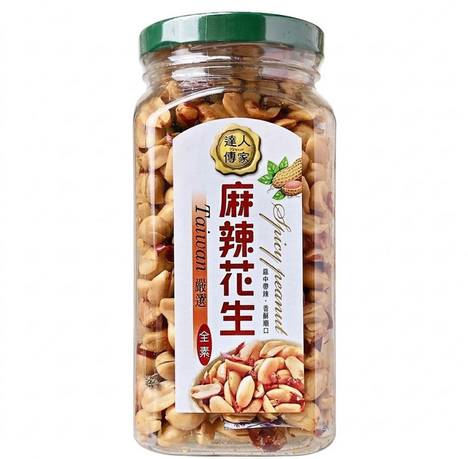 達人傳家 麻辣花生, 250g, 1罐