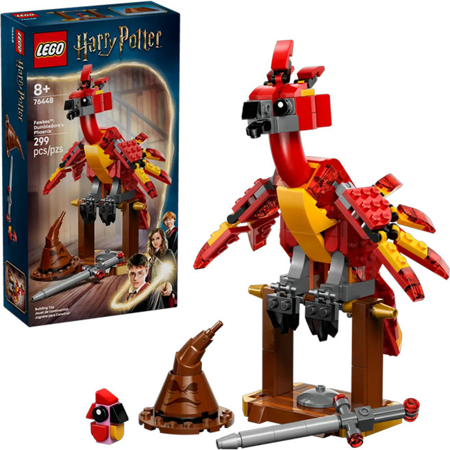 LEGO樂高哈利波特 積木組76448, 1組, 佛客使TM 鄧不利多的鳳凰 FawkesTM: Dumbledore's Phoenix