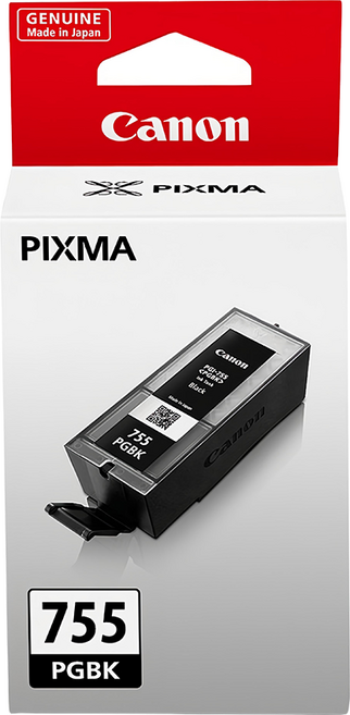 canon 原廠正品高容量XXL墨水匣 PGI-755-BK, 1個, 黑色