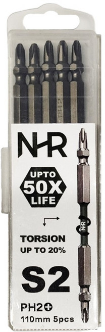 iTOOlmAn 土耳門 PH2 極細雙頭起子頭 NHRBIT004 110mm 5支, 1組