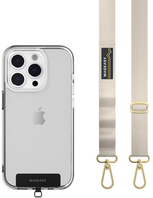 MAGEASY STRAP 掛繩片組 20mm 適用於iPhone全系列, 魅惑白, 1組