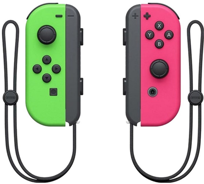 Nintendo 任天堂 SWITCH Joy-Con 左右手控制器, 綠色 + 粉紅色, 1組