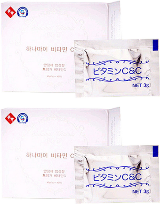 하나마이 천연 비타민 C앤C, 2개, 90g