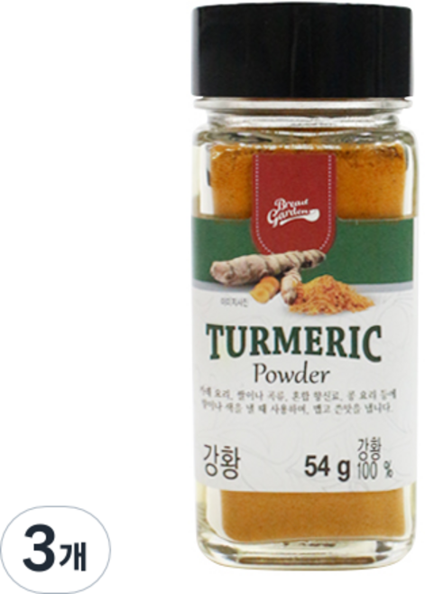 브레드가든 울금 강황 가루, 54g, 3개