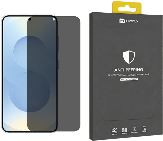 HODA 好貼 智慧型手機 2.5D滿版 玻璃保護貼 Samsung Galaxy S25/S24 防窺 9H 防指紋 黑色 1個