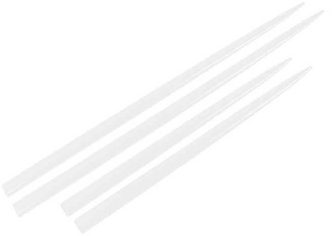 옵시디언 차량용 부착식 도어가드 4p 세트, 화이트, 1세트