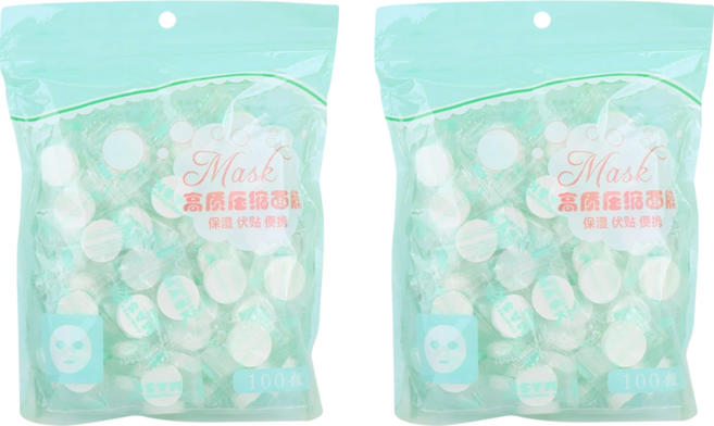 咪咪購物 壓縮面膜, 無味, 200個