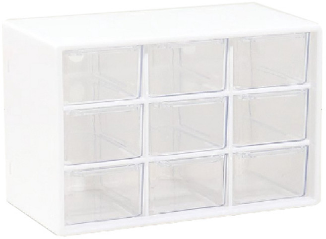 안다미 미니 서랍형 테이블 수납 정리함, 구궁격백, 1개