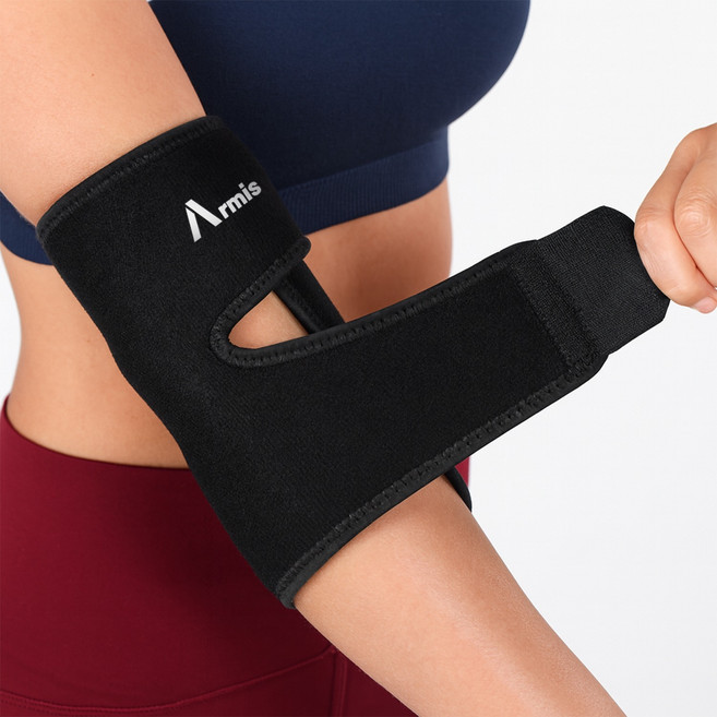 탐사 팔꿈치 보호대 엘보 보호대 아대, 블랙, 1개