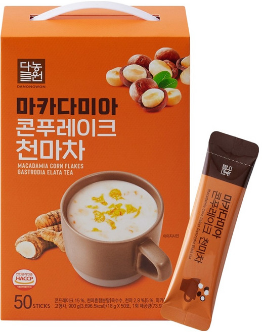 다농원 마카다미아 콘푸레이크 천마차, 18g, 50개입, 1개