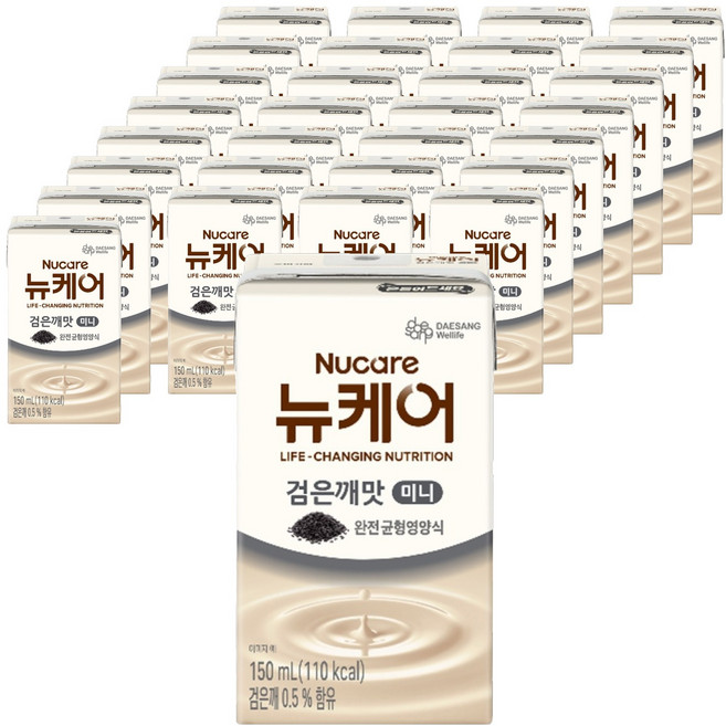 뉴케어 검은깨맛 미니 완전균형영양식, 150ml, 48개