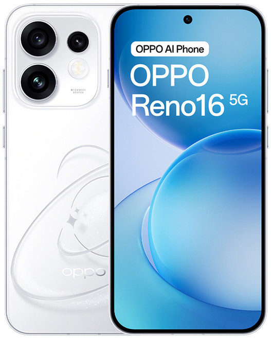 OPPO Reno16 5G 12GB, 幻白星球, 256GB
