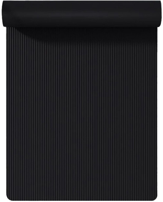 加厚超彈力NBR瑜珈墊 單人款, 1個, 黑色