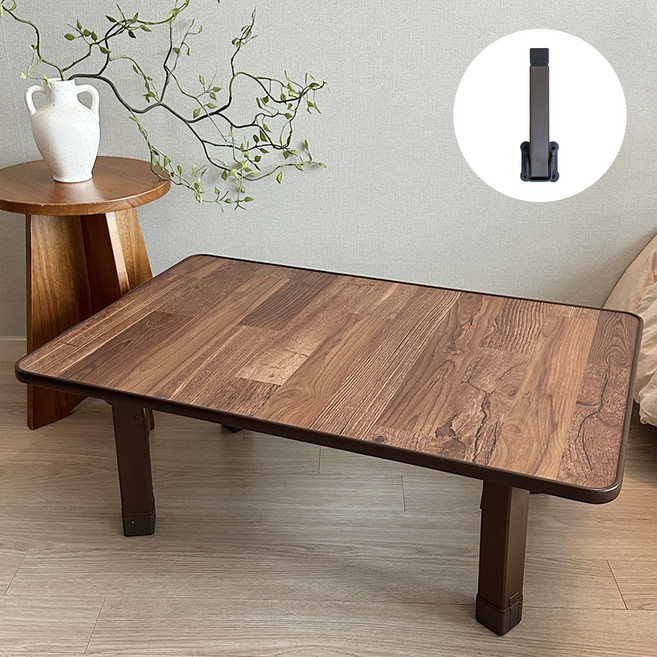 한일 국내 제조 2단 높이조절 접이식 테이블 + 교체용 상다리 세트, 04자연마루