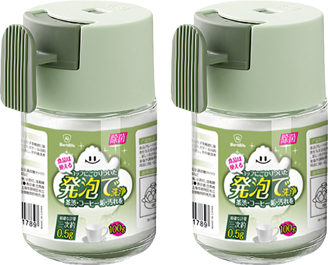 Worldlife 小蘇打茶垢清潔劑 2件組 酵素清潔劑 茶垢 茶垢清潔劑 茶垢清潔粉, 1組, 100g