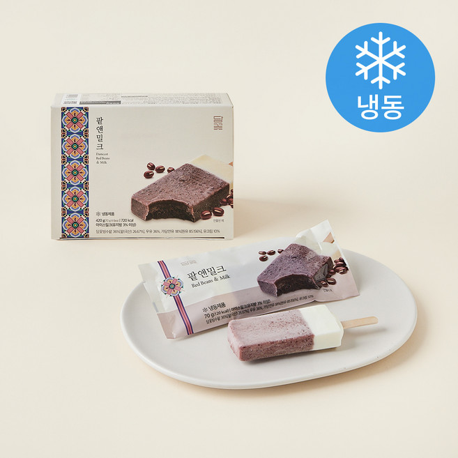 담꽃 팥앤밀크 (냉동), 70g, 6개입, 1개