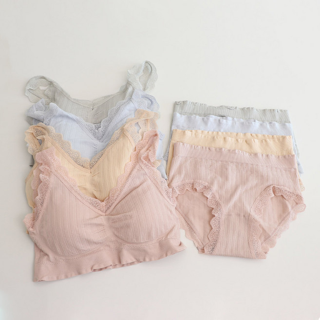 문릿 레이스 볼륨 브라렛 4종 세트