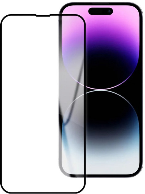 Timo 鋼化玻璃保護貼 iPhone 15 Pro 黑邊滿版 9H 高清透明 防指紋 亮面