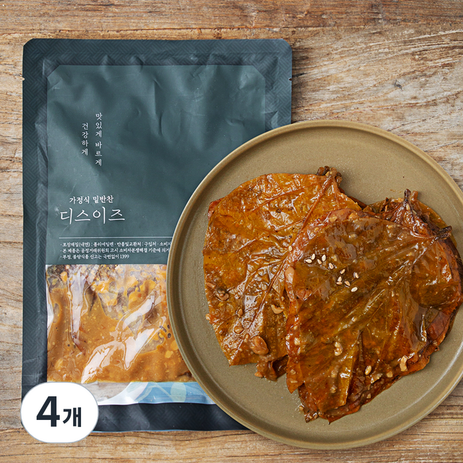 디스이즈 된장 콩잎, 500g, 4개