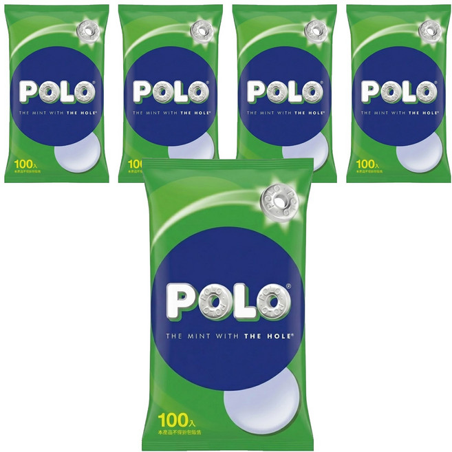 POLO 寶路 薄荷糖, 150g, 5袋