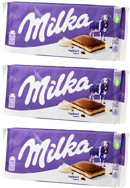 밀카 초콜릿 요거트, 100g, 3개