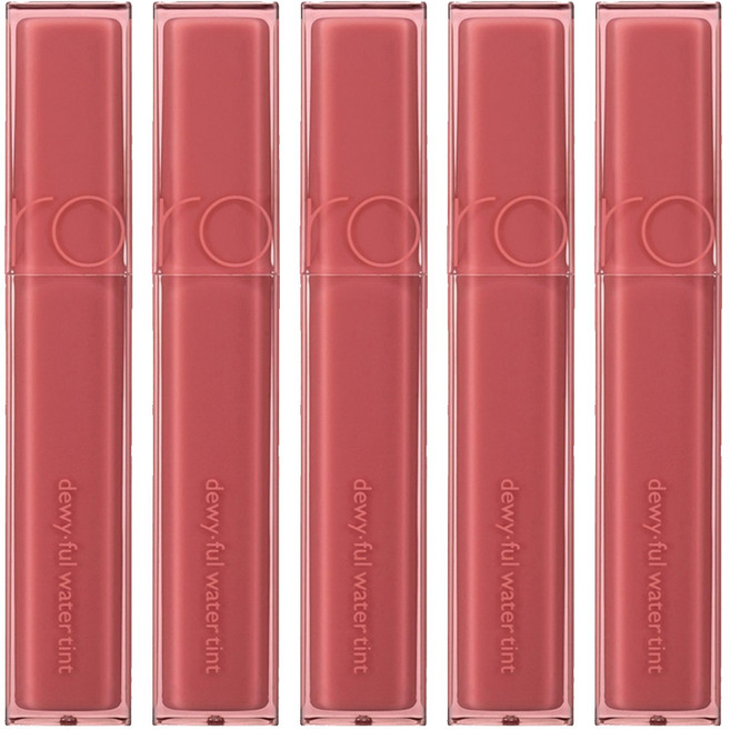 롬앤 듀이풀 워터 틴트, 01 인 코랄, 5개