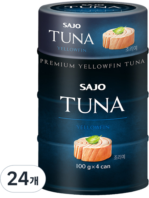 사조 프리미엄 황다랑어 참치, 100g, 24개