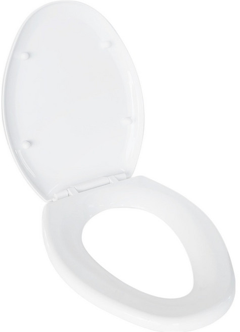 인도어홈 위생 양변기커버 대형 O형, 화이트, 1개